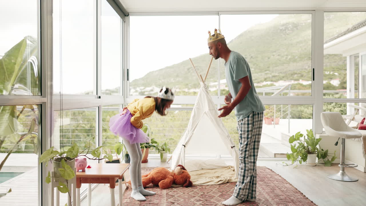 판타지, 댄스 그리고 그의 딸과 함께 남자 부모