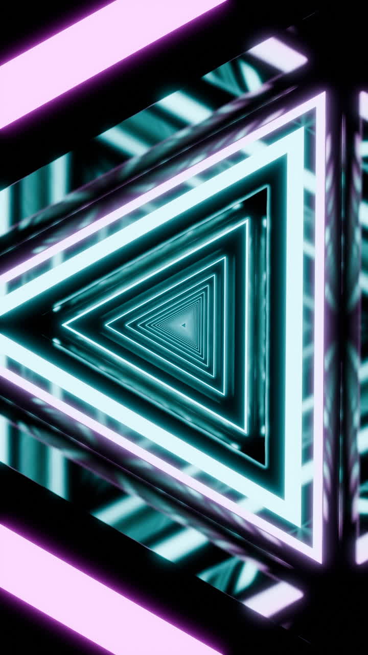 túnel de triángulo geométrico abstracto