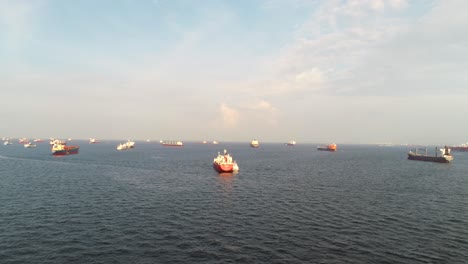 ships at sea