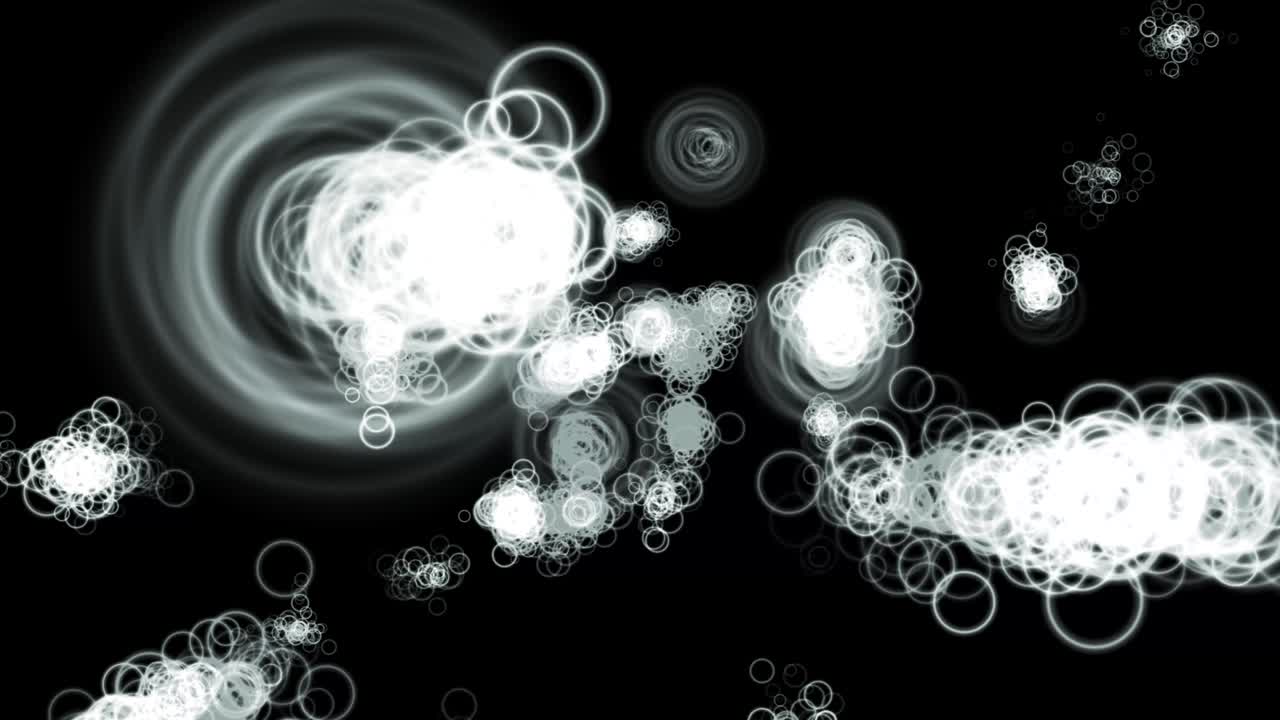 animación de partículas de forma de anillo gráficos de movimiento