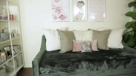 Velvet-Couch-Decorates-Plush-Guest-Lounge-Room-in-Home-Makeover-Apartment-Show