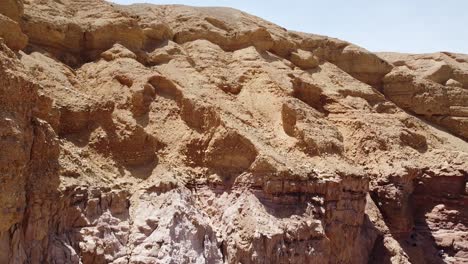 beautiful sandy rocky mountain cliff in the israeli desert