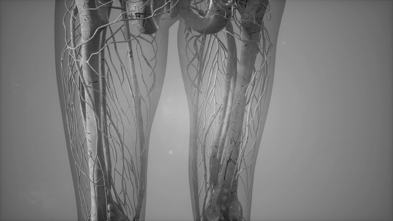 vista de cerca completa del sistema esquelético