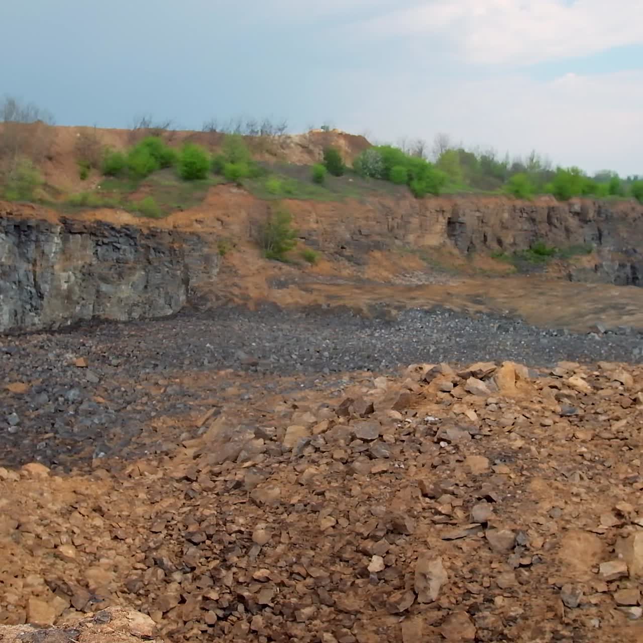 View of mining quarry