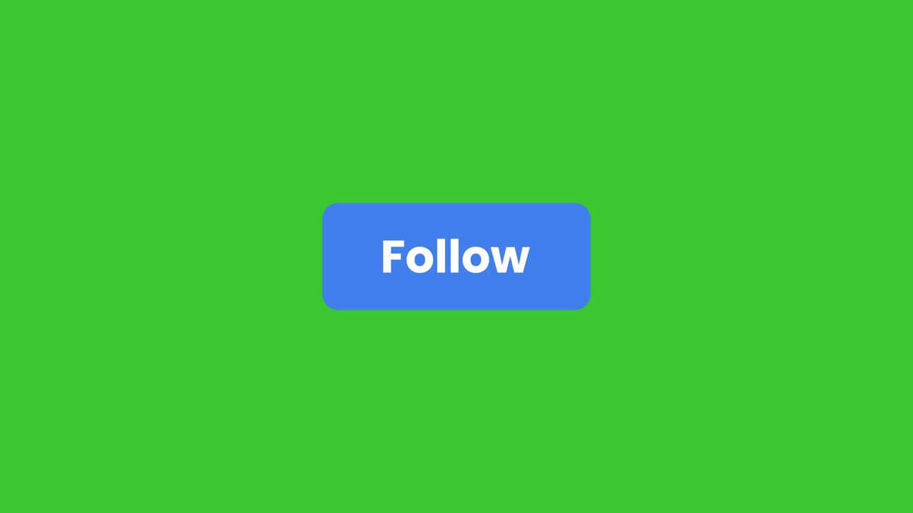 Follow button changing to following with mouse click animation isolated ...