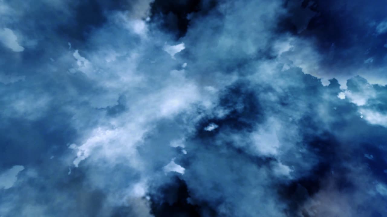 timelapse, a thunderstorm that occurs inside a dark cumulonimbus cloud
