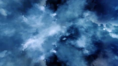 timelapse, una tormenta que ocurre dentro de una nube cumulonimbus oscura