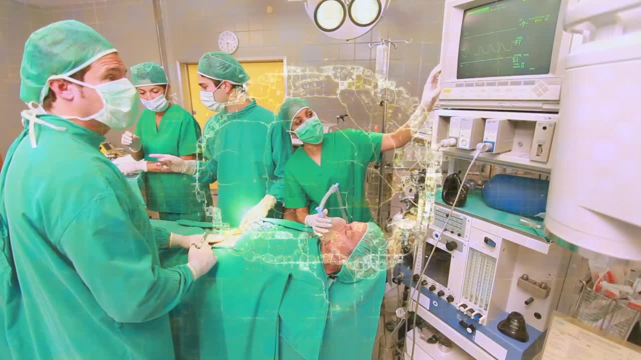 анимация мозга на женщинах и мужчинах кавказских хирургов во время операции