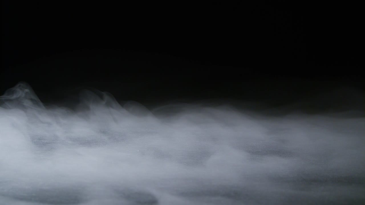 현실적인 건조 얼음 연기 구름 안개 오버레이