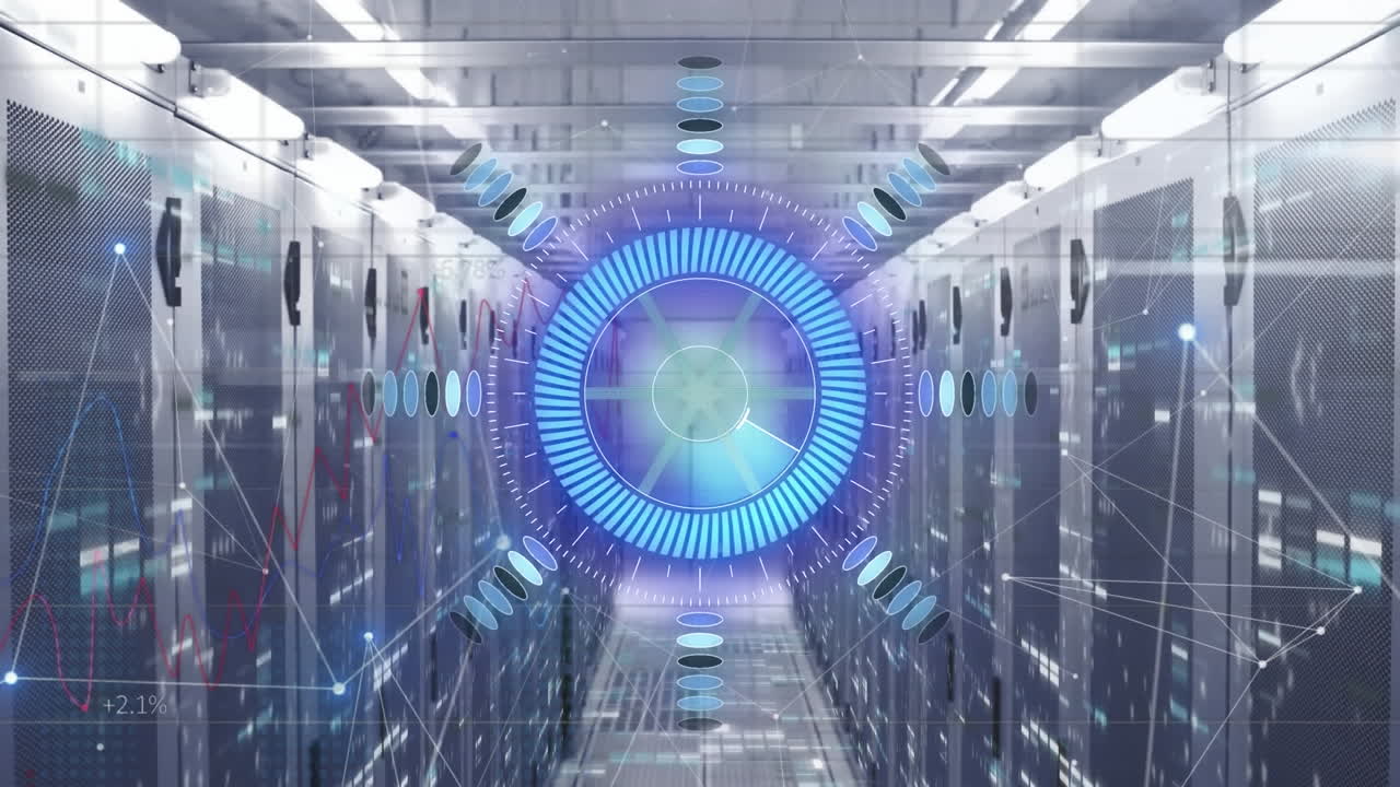 Animation of scope scanning and data processing over computer servers