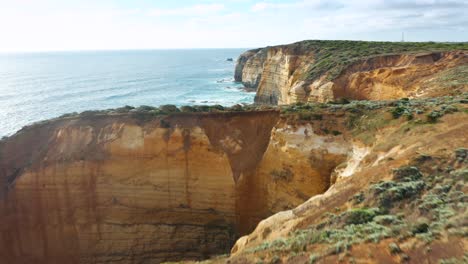 Stunning Aerial View of the Great Ocean Road Cliffs in Australia