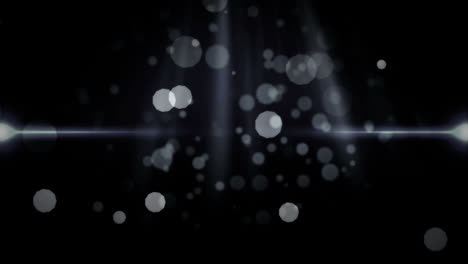 light particles moving with beam