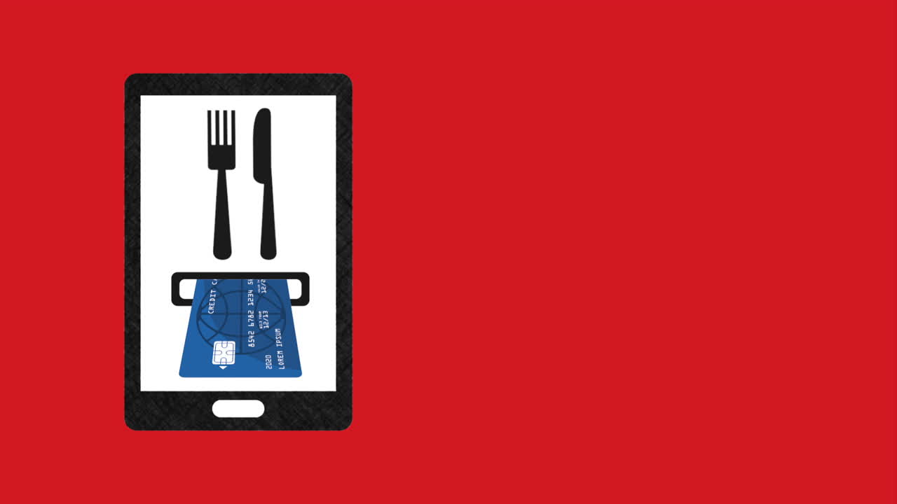 tecnología de comercio electrónico de alimentos con entrega de tabletas