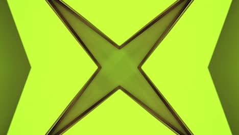 abstract geometric pattern with green light