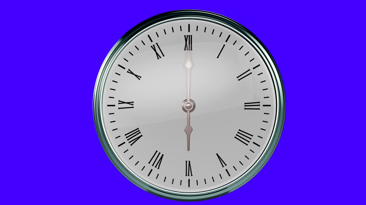 tiempo de reloj moderno + tecla de croma (loopable)