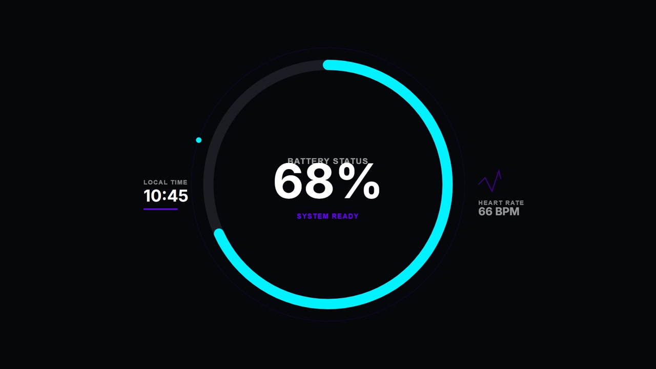 Digital Battery Charging Interface with Heart Rate Monitor