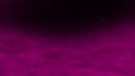 3d cloud smoke gas vapor mist haze fog on starry night time space universe background animation motion graphics vfx gradient particle colour dark pink