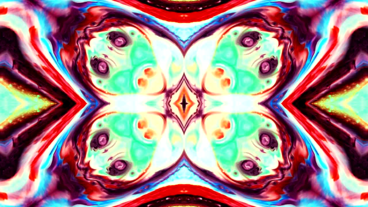 movimiento de fondo de kaleidoscopio abstractamente colorido