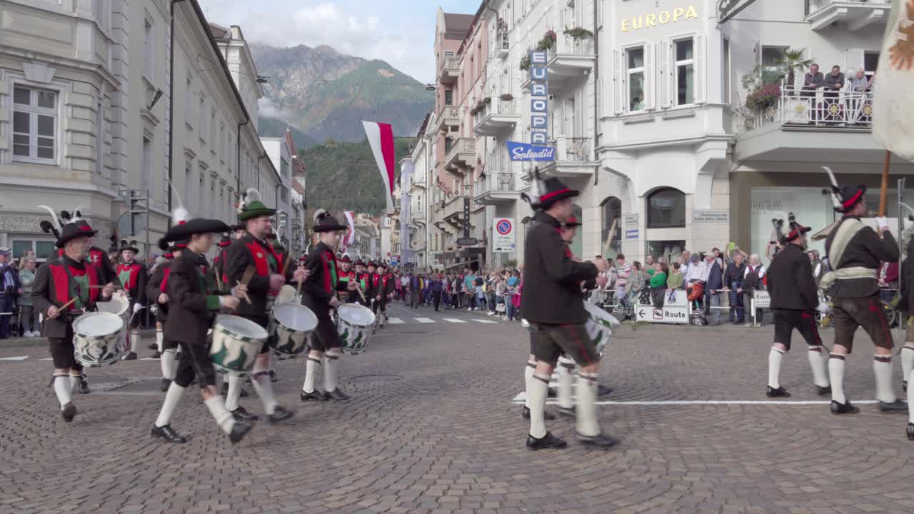 Rifle companies from the Burggrafenamt and Passeier at the annual Grape Festival in Meran, South Tyrol, Italy (part 3 of 4)