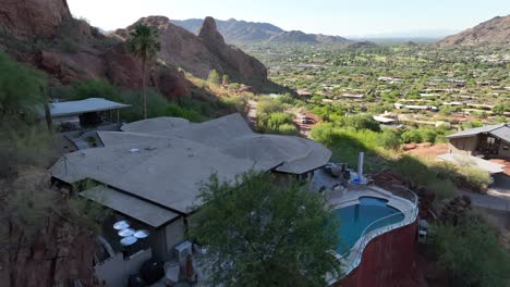 luxurious home in desert climate mountain