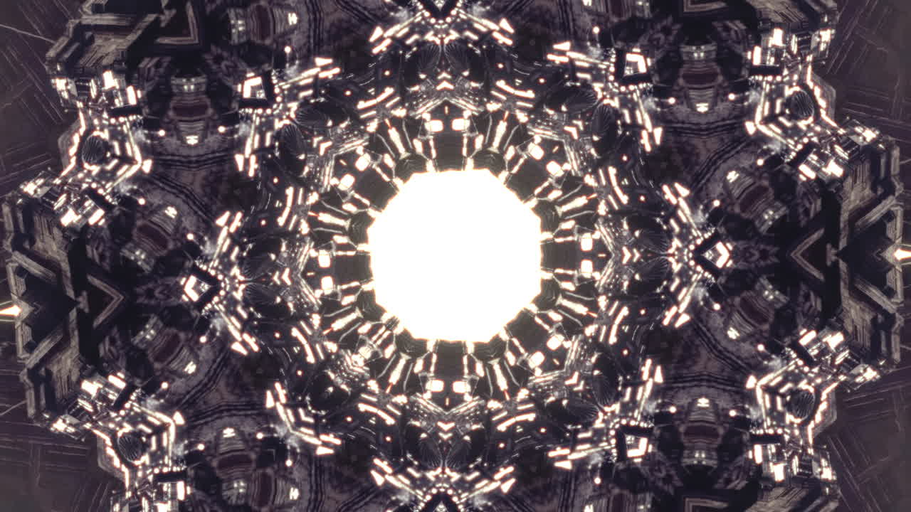 Abstract kaleidoscope animated pattern