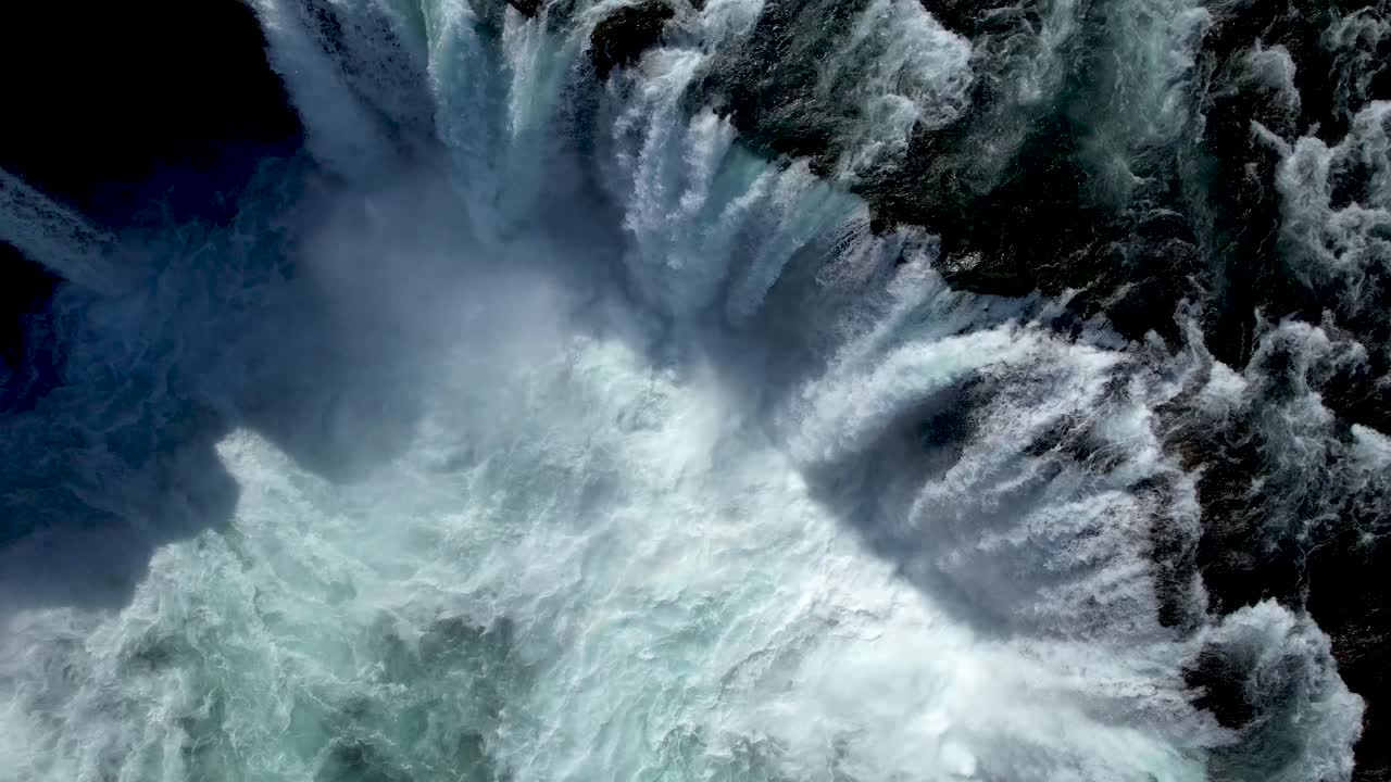Cinematic Waterfall Drone Video  in Northern Iceland