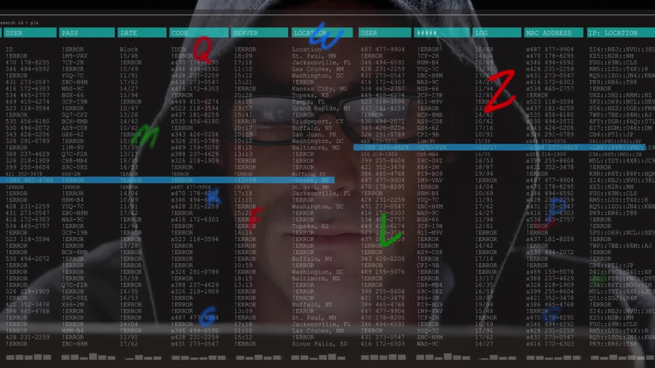 과학 데이터 처리 및 컴퓨터를 사용하여 코카시아인에 대한 편지 애니메이션