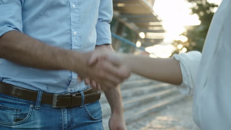 Close-Up-Footage-Of-Business-Manager-And-Employee-Shaking-Hands