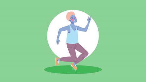 ilustración de una persona bailando