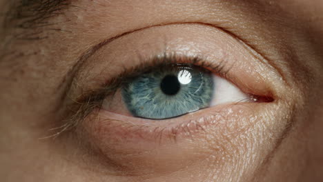 cerrar el ojo humano macro belleza