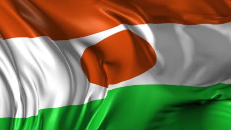 beautiful 3d animation of the flag in loop mode