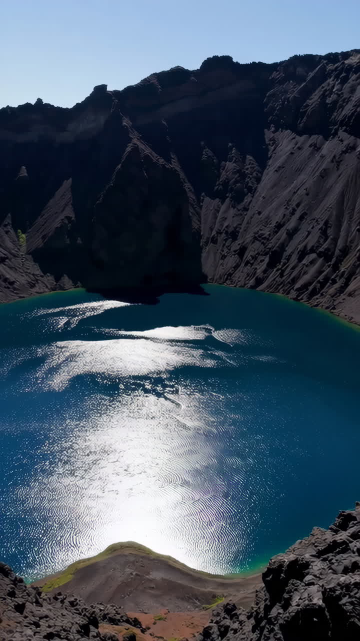 Crater Lake in a Volcano