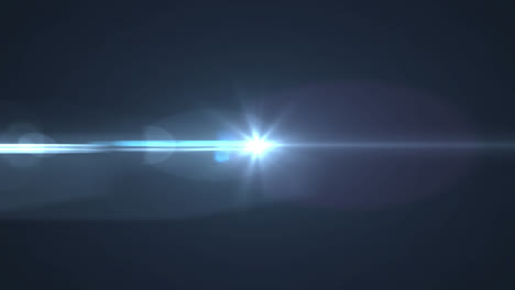 Animation-of-glowing-blue-light-on-black-background