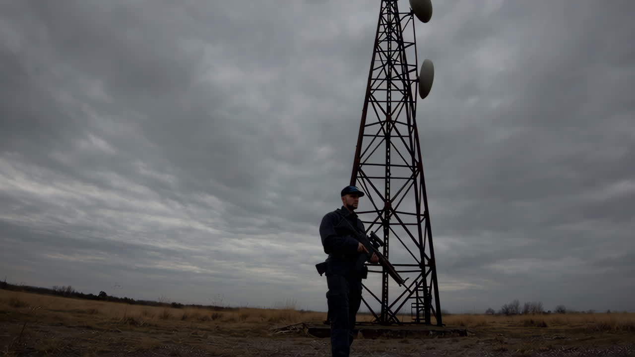 Security Guard at Communication Tower