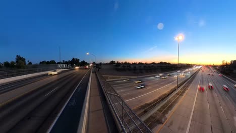 Static Time Lapse of Arizona highway 60 in Gilbert and Mesa Arizona USA.