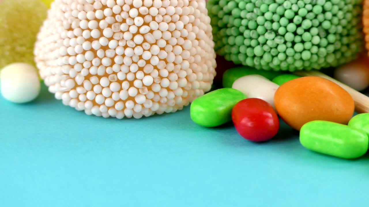 사탕, 달한 젤리, 롤리, 맛있는 설탕 디저트