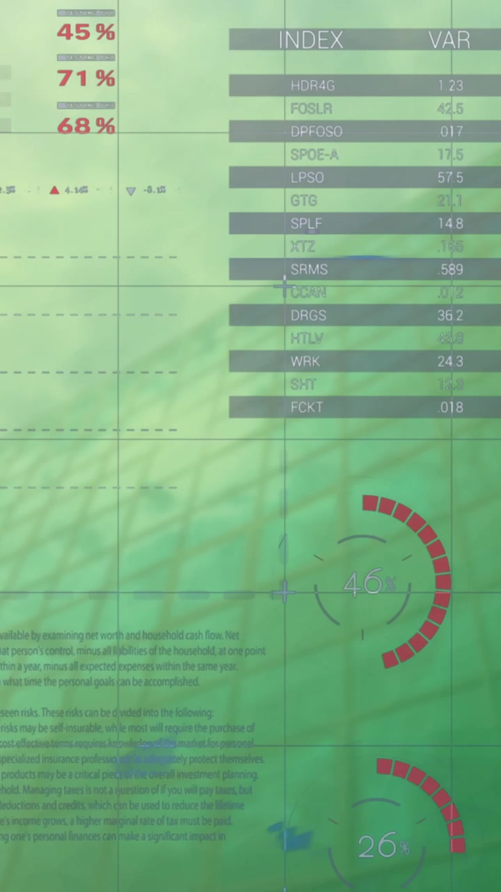 Animation of data processing over cityscape