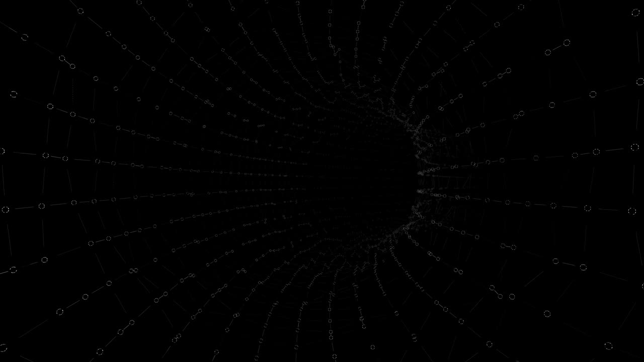 3d 렌더링 그리드 홀 루프 애니메이션 배경