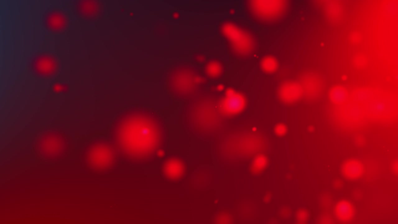 4k 밝은 은 빛, 보케이가 다채로운 빨간색에서 검은색으로 떠다니고, 움직이는 그라디언트 배경, 보케 비디오와 함께 공중에서 회전하는 동적 입자의 루프 3d 애니메이션