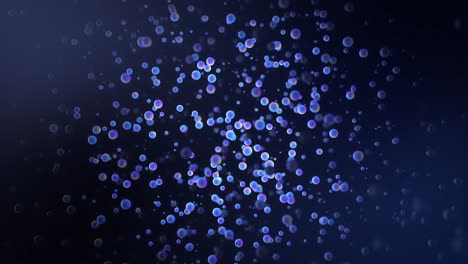 abstract glowing bubbles