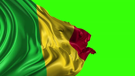 mali flag on green screen