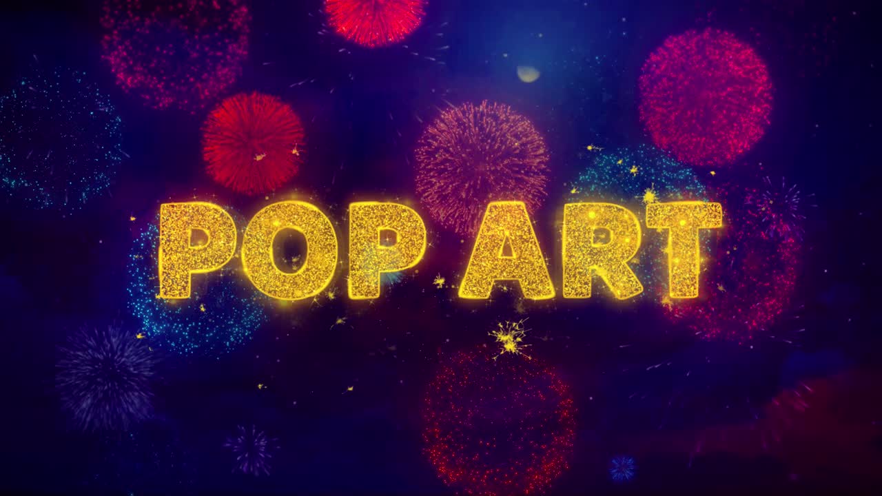 Pop Art Fireworks Background