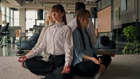 office meditation session