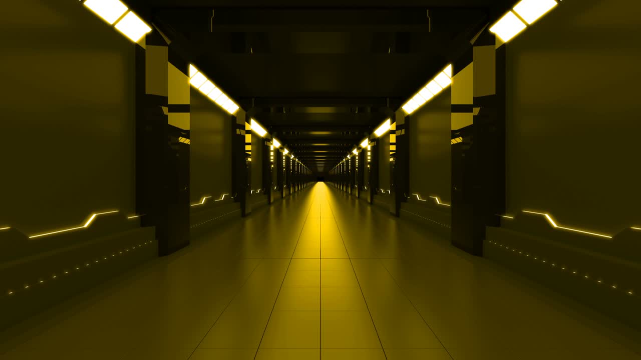 túnel de pasillo de fondo abstracto con bucle tecnológico