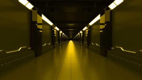 túnel de pasillo de fondo abstracto con bucle tecnológico