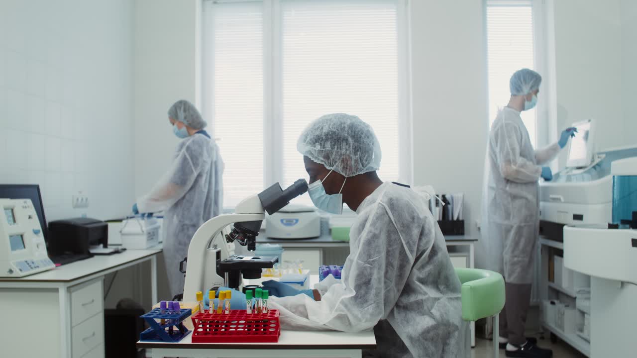 Medical Laboratory Workers in Action