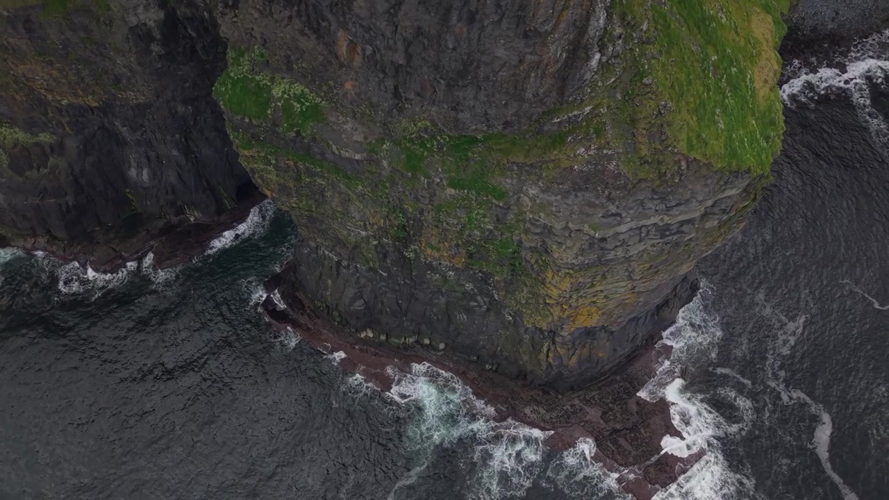 Incredible Cliffs of Moher Clare Ireland drone shot