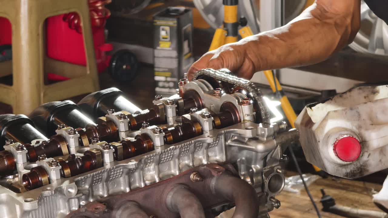 Car Engine Repair in Progress