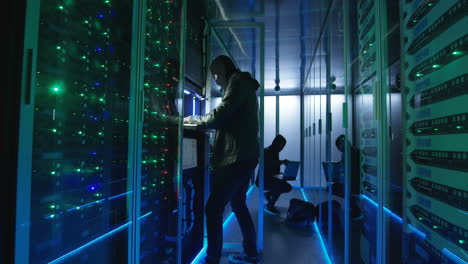hackers in a data center