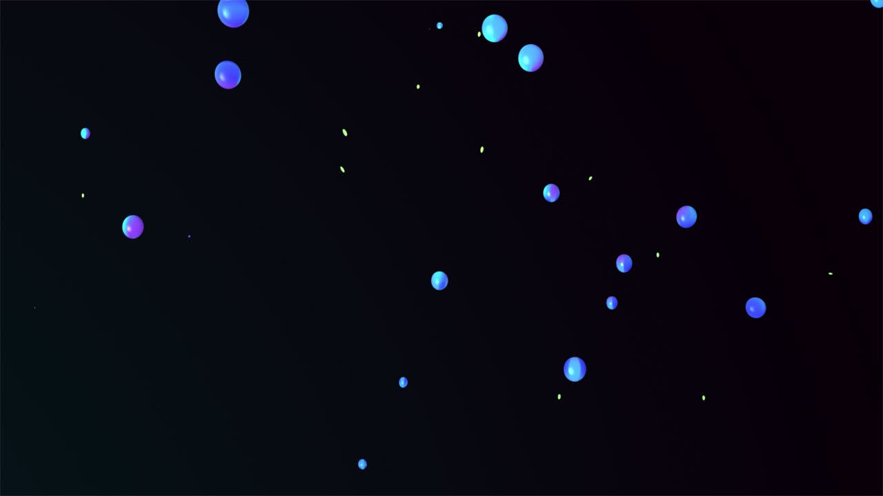 모프링 서클과 모양을 가진 추상적인 배경. 다채로운 그라디언트 물방울